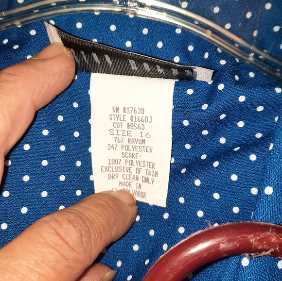 Miss Dorby 2pc Polka Dot Suit Size 16 - Picture 8 of 9